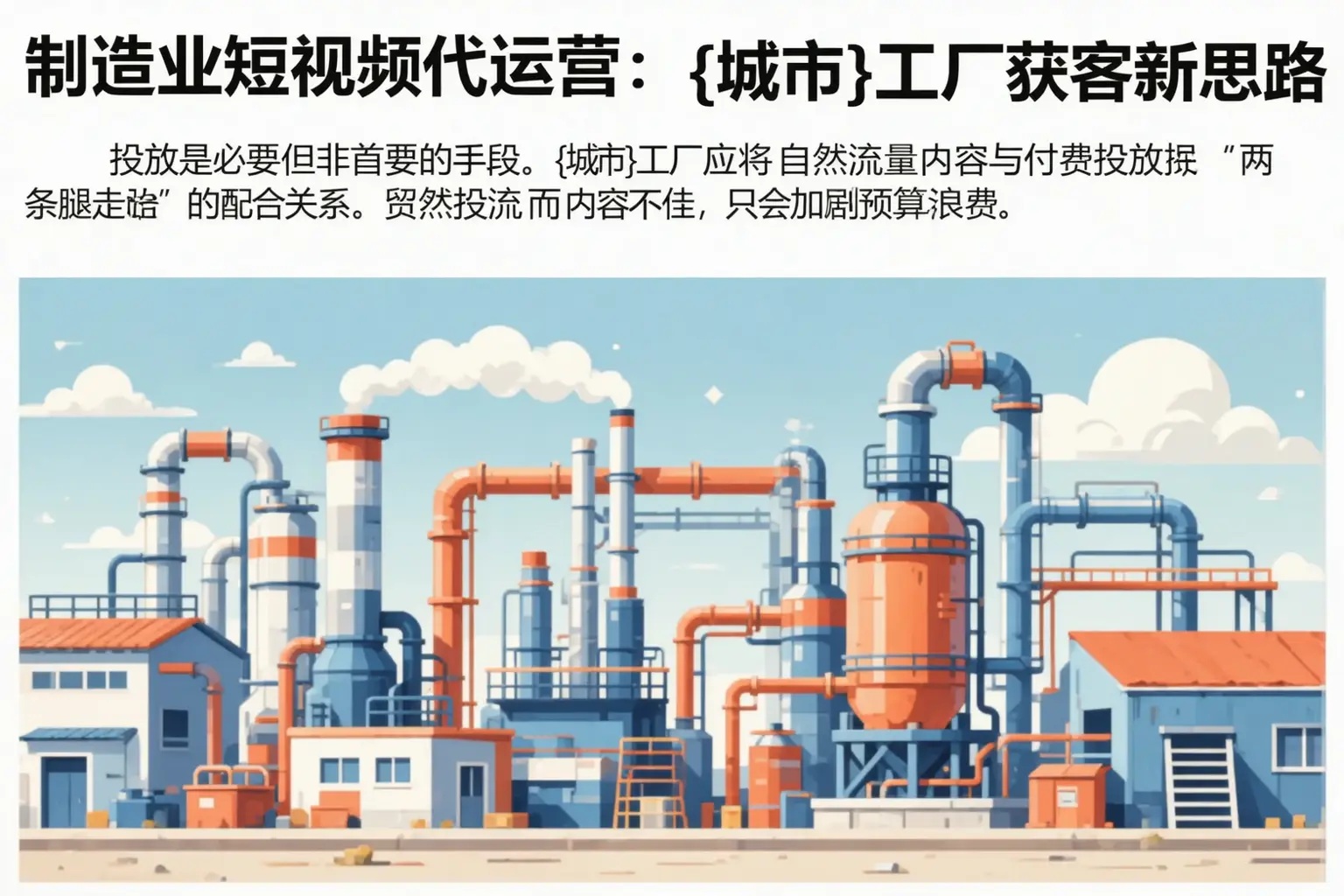 制造业短视频代运营：历下工厂获客新思路